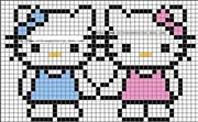 Schema punto croce Hello Kitty 80