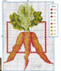 Schemi punto croce verdure e legumi