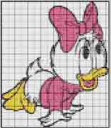 Schema Punto croce Paperina bebè