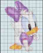 Schema Punto croce Baby Paperina 2