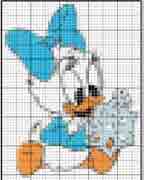 Schema Punto croce Baby Paperina