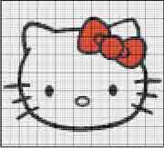 Schema Punto croce Hello Kitty 3