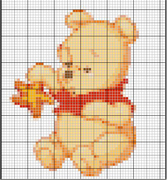 Schema Punto croce Winnie con stella marina