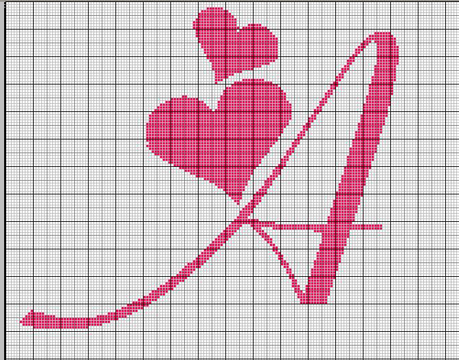 Schema punto croce A Fiolex