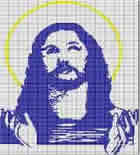 Schema punto a croce Gesu'