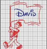 Schema punto a croce David