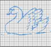 Schema punto a croce Cigno