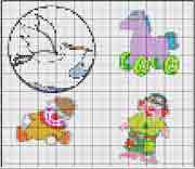 Schema punto a croce disegnini