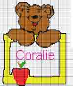 Schema punto a croce Coralie