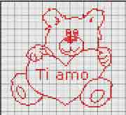 Schema orsetto con cuore
