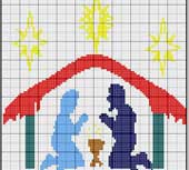 Schema punto a croce Presepe