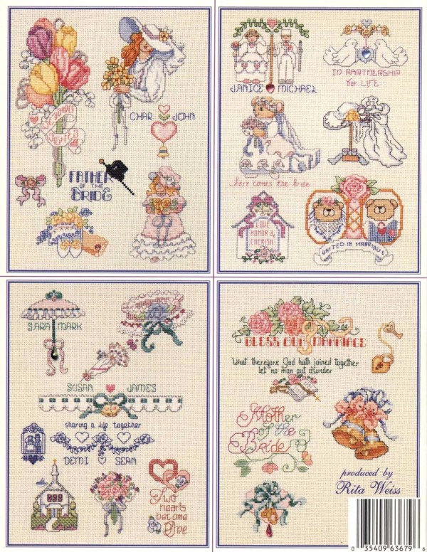 Schema punto croce Matrimonio 15