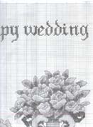 Schema punto croce Happy Wedding 06