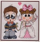 Schema punto croce Legati X Amore 1