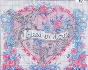 Schema punto croce Uniti Nell Amore 2