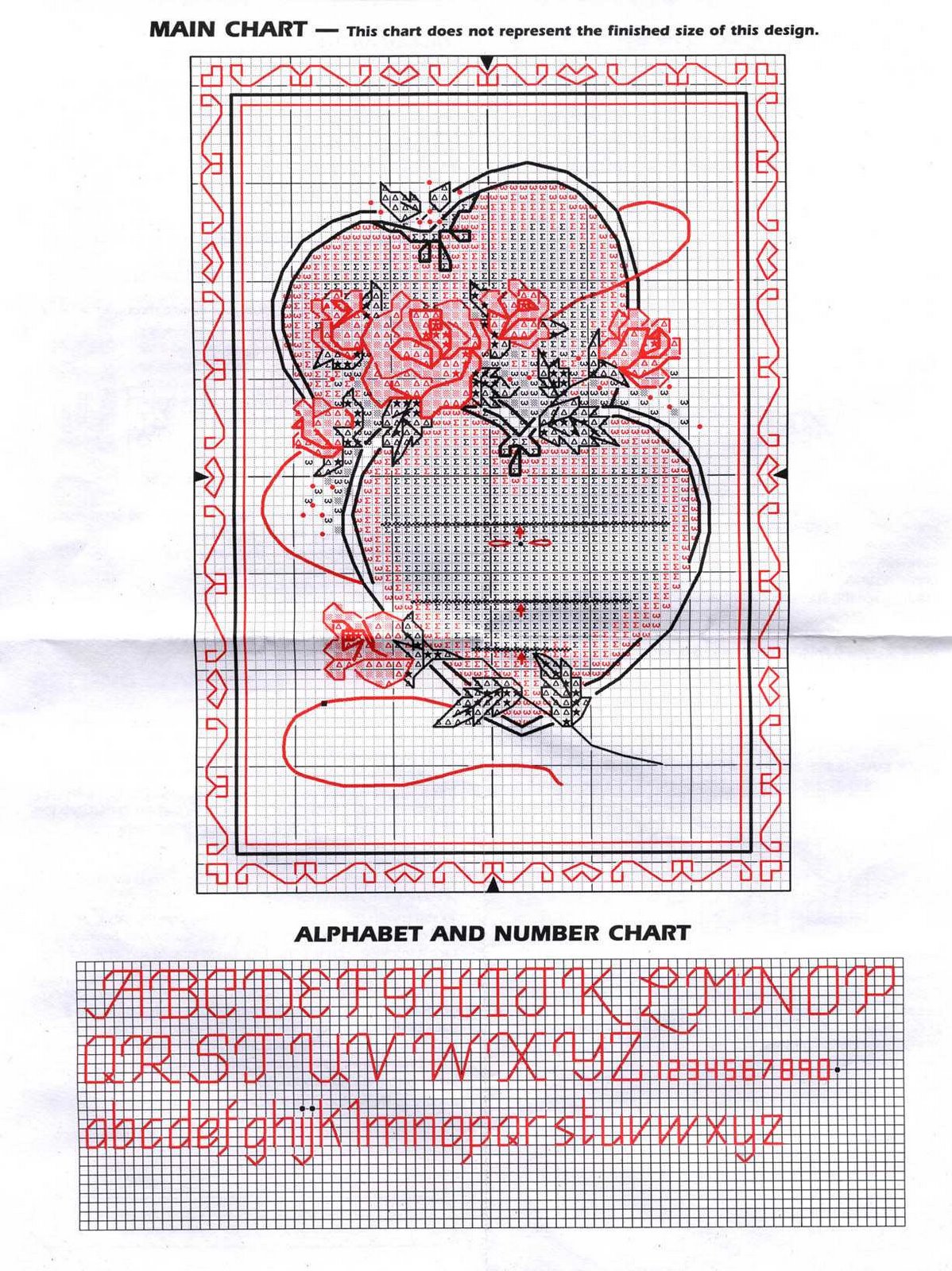 Schema punto croce United Hearts 2