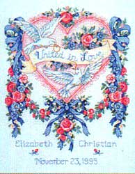 Schema punto croce Uniti Nell Amore 1