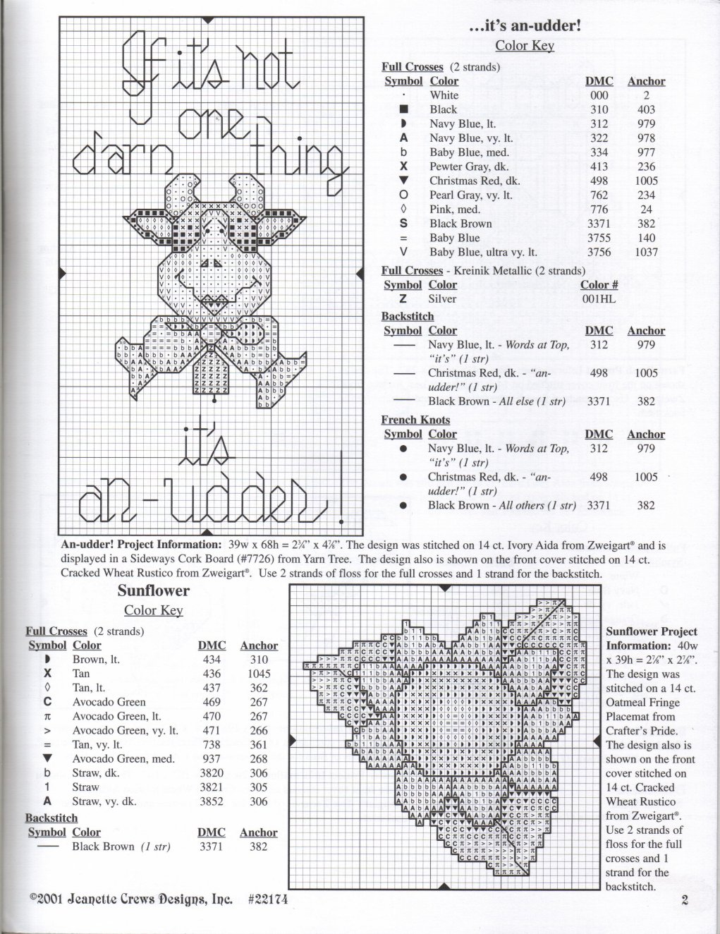 Schema punto croce Farm Motifs 03