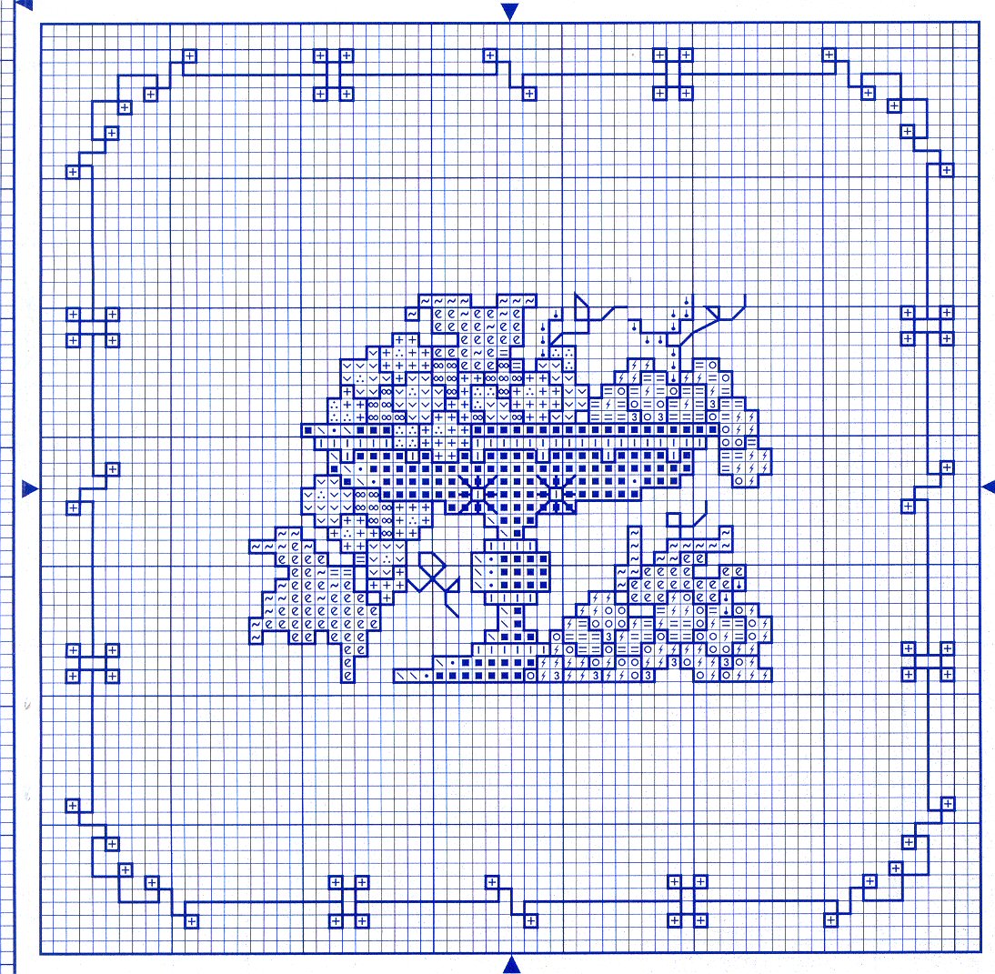Schema punto croce Frutta 07