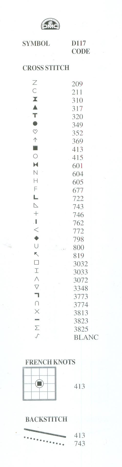 Schema punto croce Idee 107