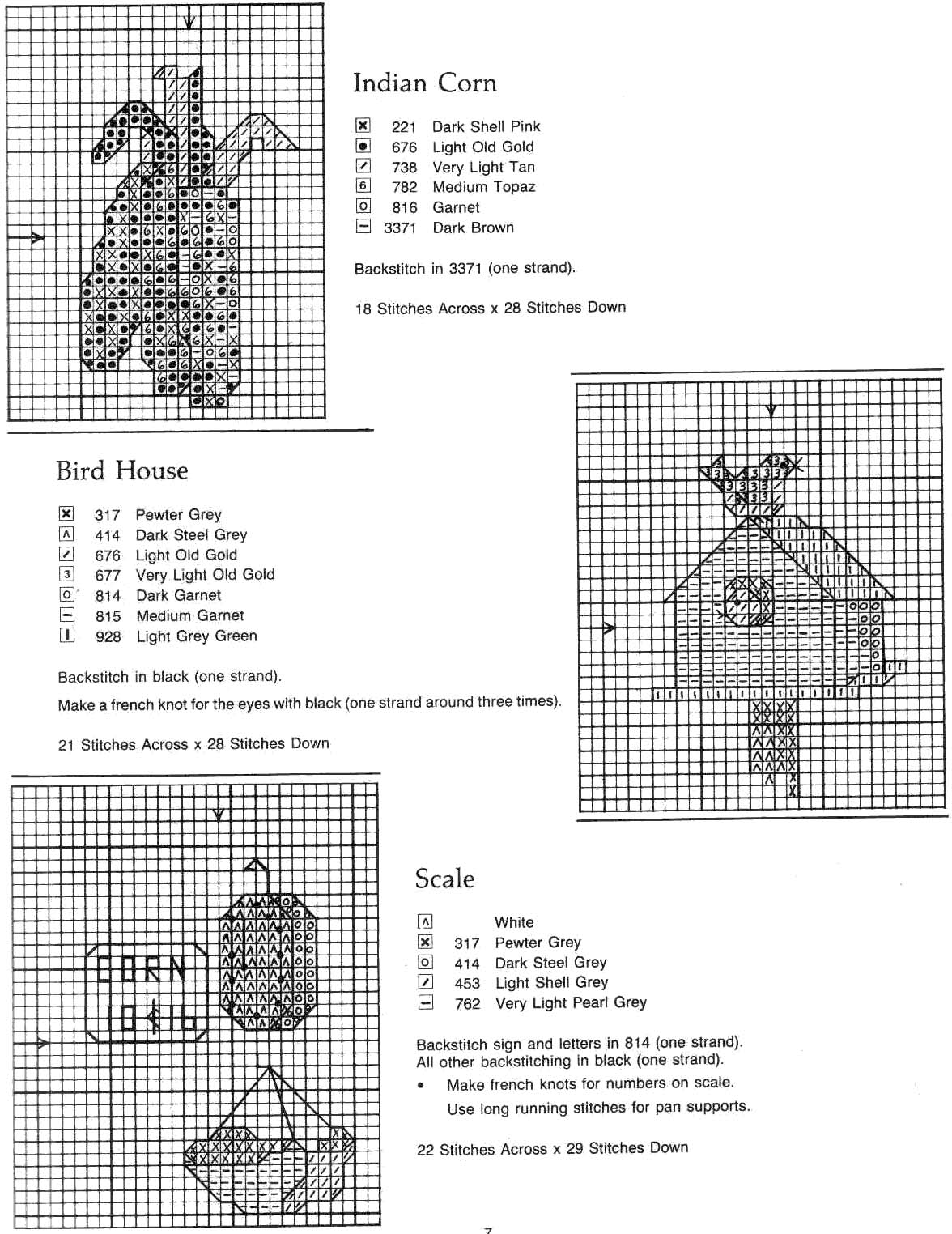 Schema punto croce Idee 117