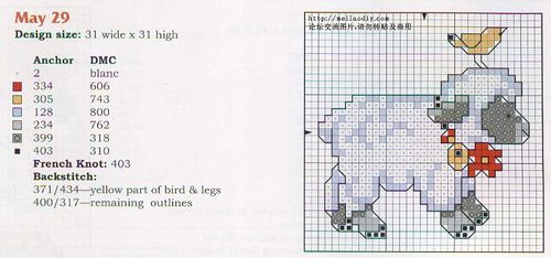 Schema punto croce Idee 226