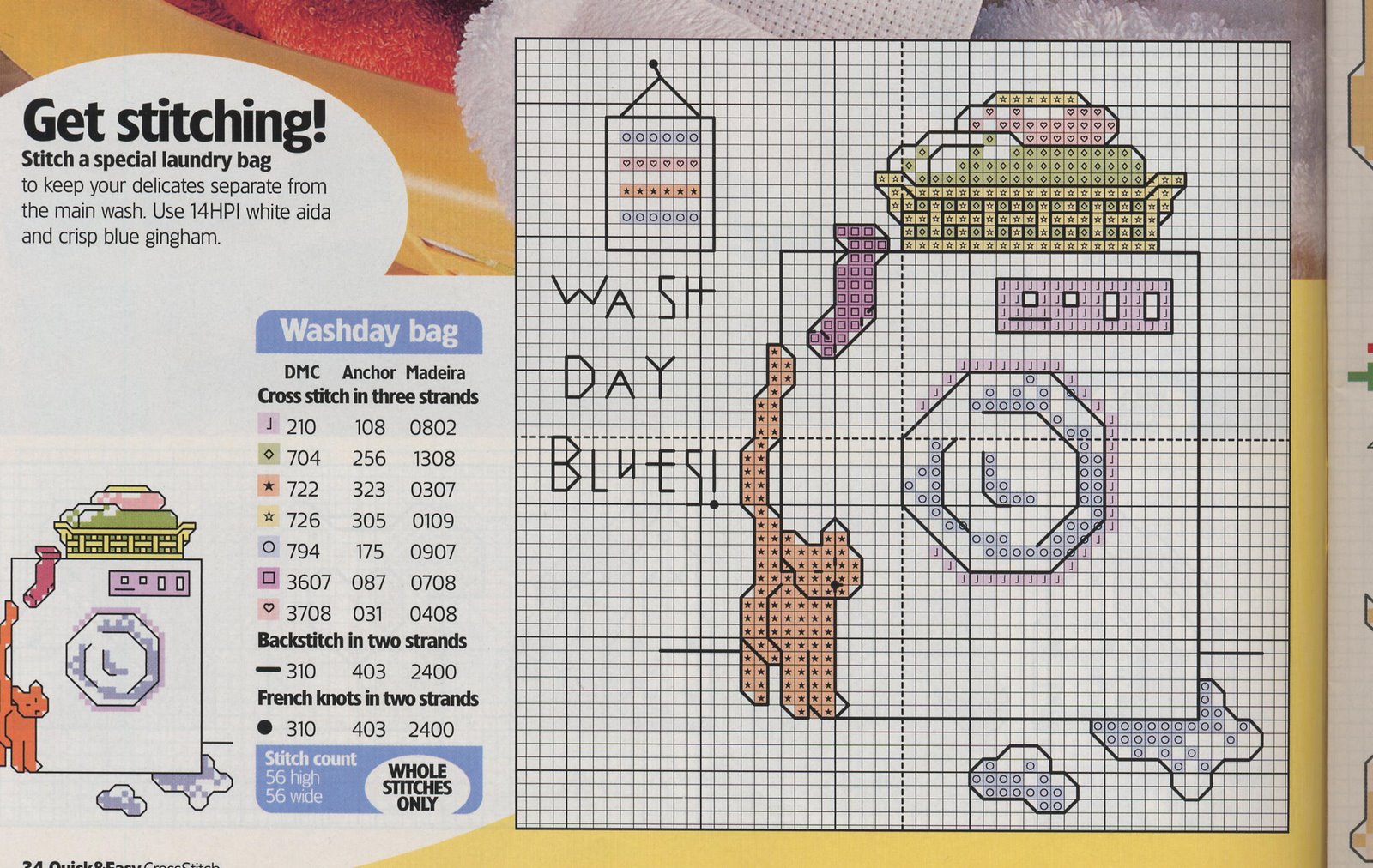 Schema punto croce Idee 304