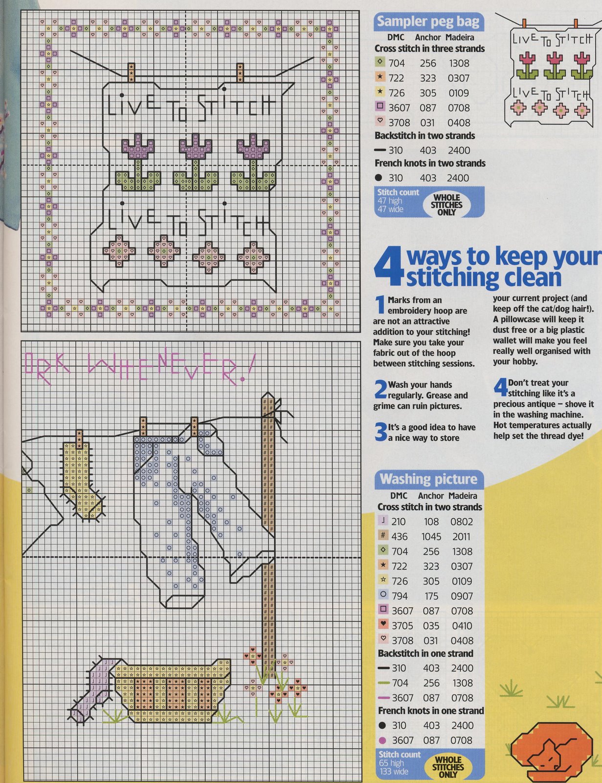 Schema punto croce Idee 306