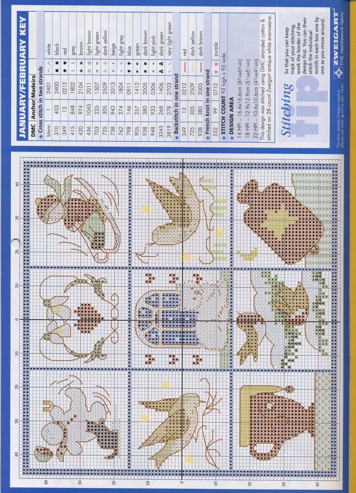 Schema punto croce Idee 308