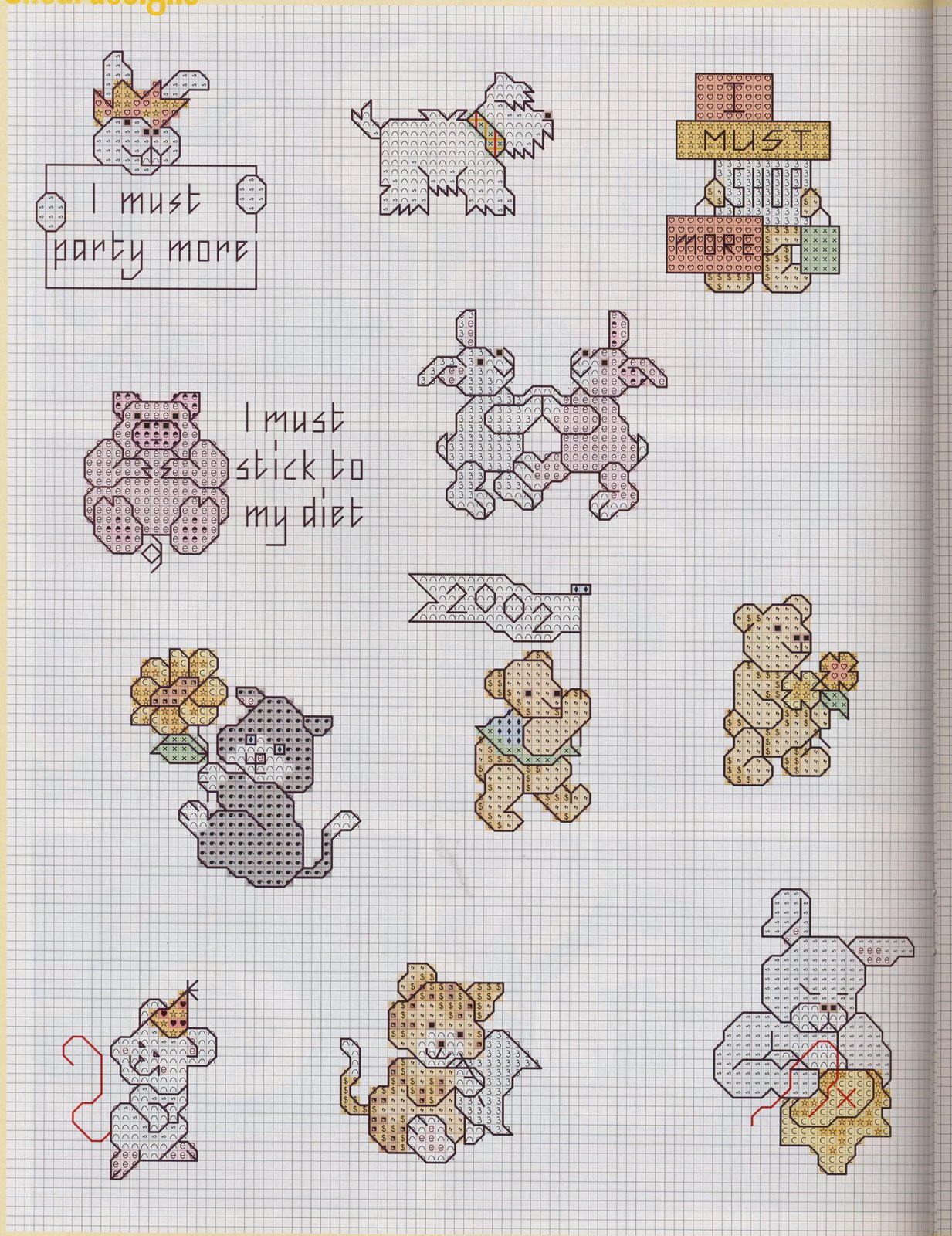 Schema punto croce Idee 334