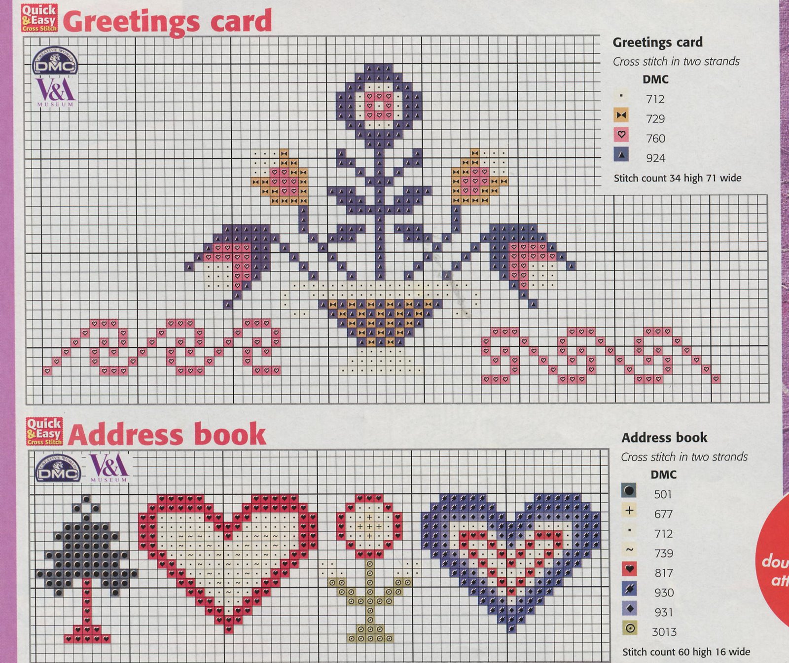 Schema punto croce Idee 405