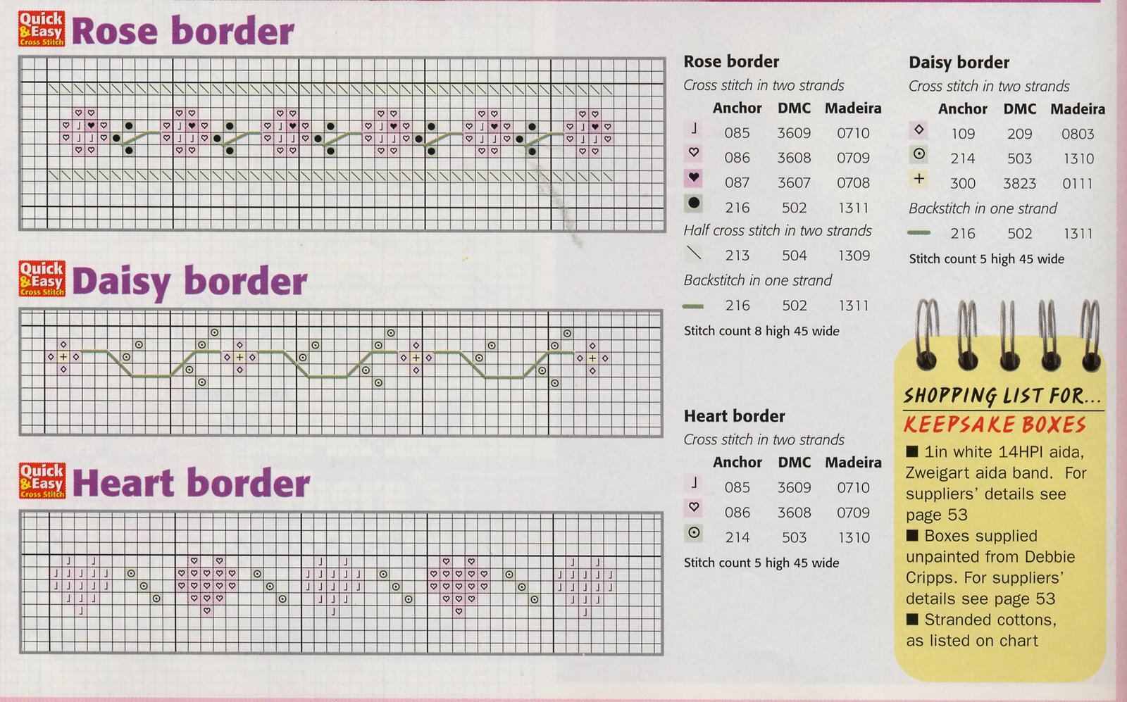 Schema punto croce Idee 430