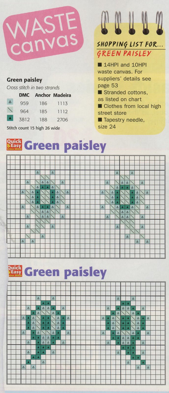 Schema punto croce Idee 435
