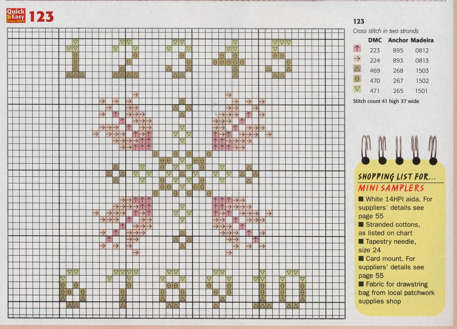 Schema punto croce Idee 454