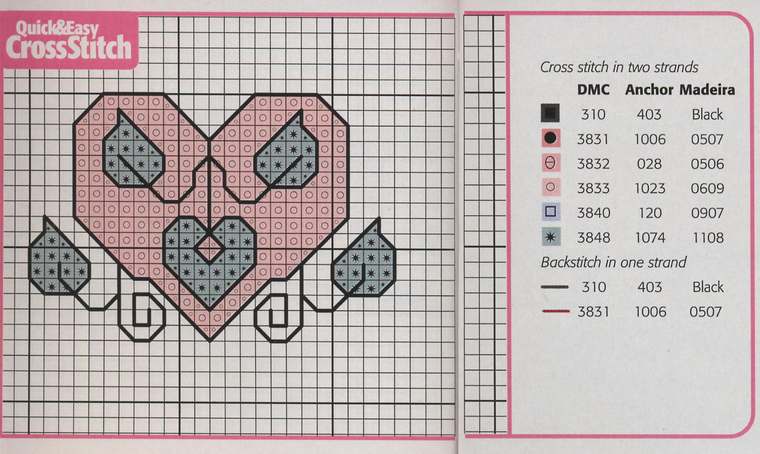 Schema punto croce Idee 458