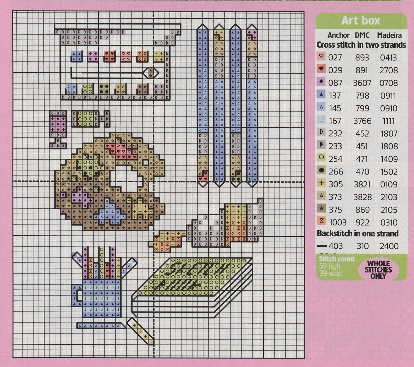 Schema punto croce Idee 507