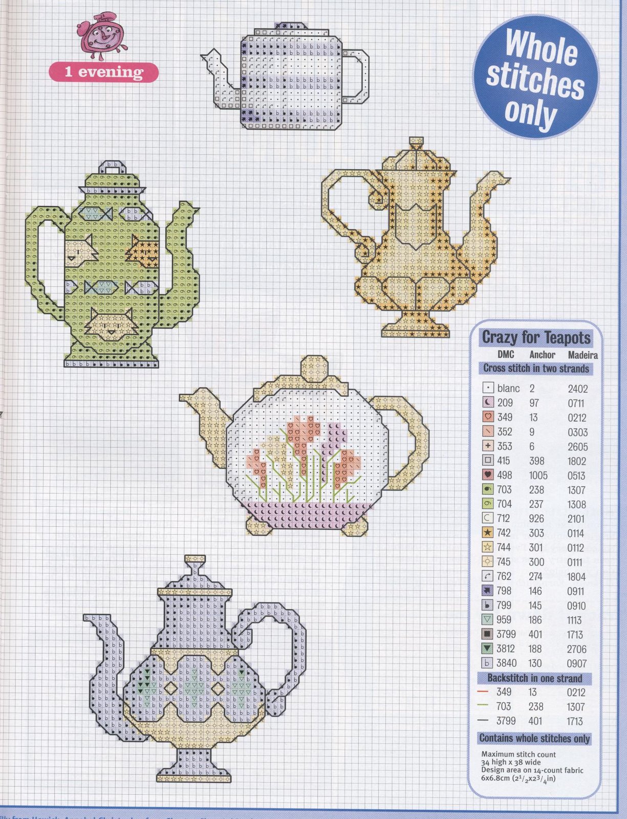 Schema punto croce Idee 555