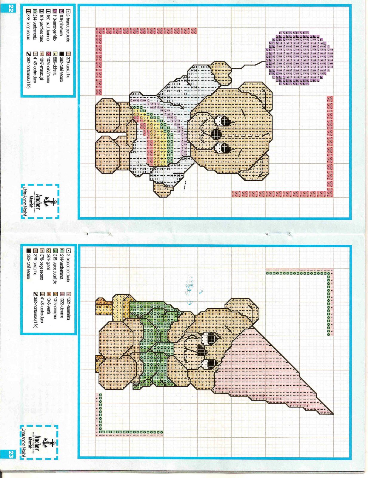 Schema punto croce Idee Infantili 10