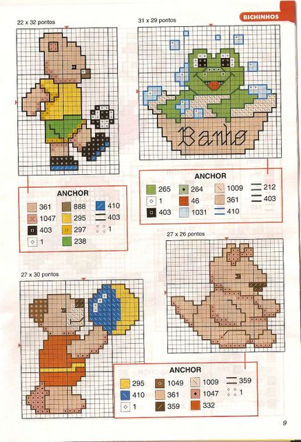 Schema punto croce Idee Infantili 24