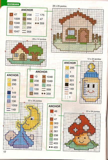 Schema punto croce Idee Infantili 27
