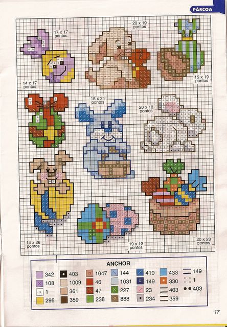 Schema punto croce Idee Infantili 29