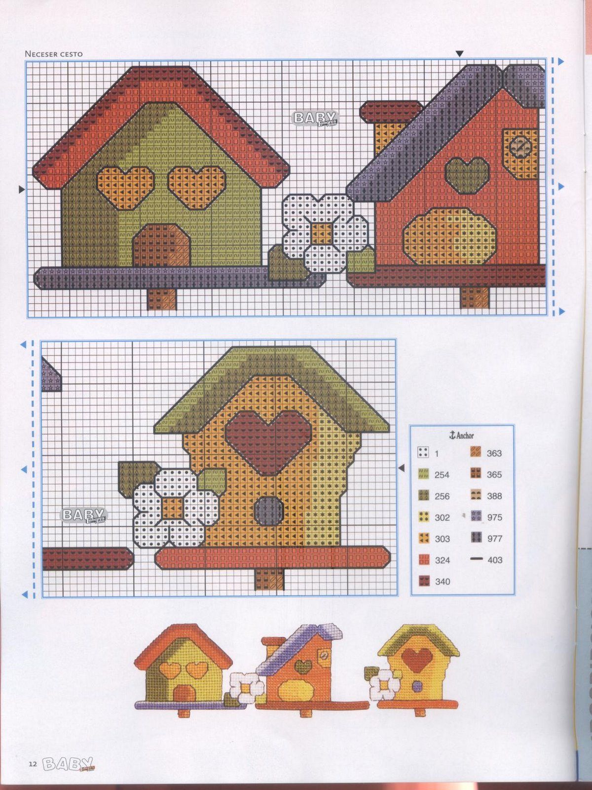 Schema punto croce Idee Infantili 41