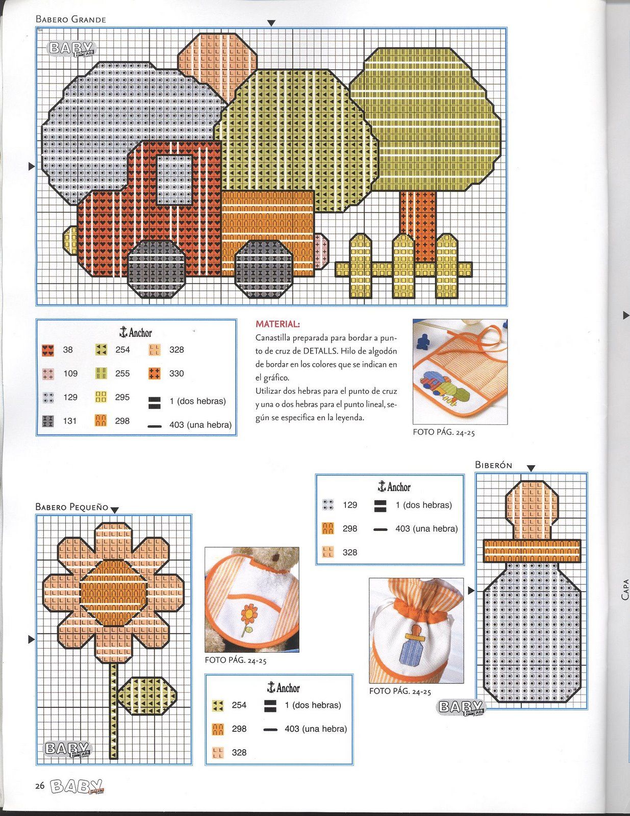 Schema punto croce Idee Infantili 42