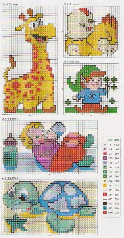 Schema punto croce Idee Infantili 46