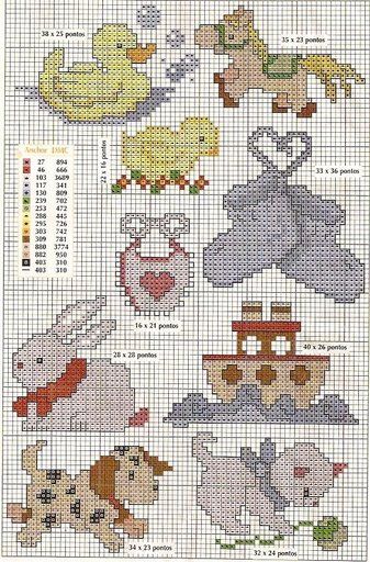 Schema punto croce Idee Infantili 47