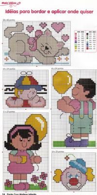 Schema punto croce Idee Infantili 51