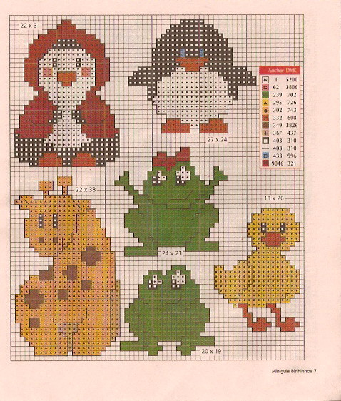 Schema punto croce Idee Infantili 64