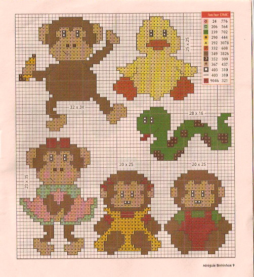 Schema punto croce Idee Infantili 66