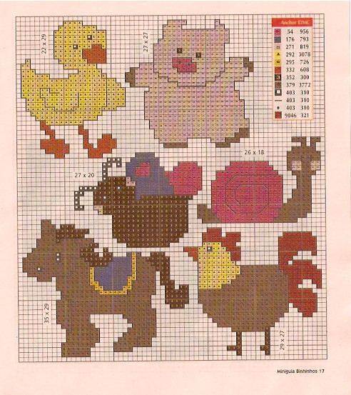 Schema punto croce Idee Infantili 74