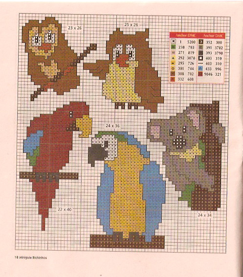 Schema punto croce Idee Infantili 75